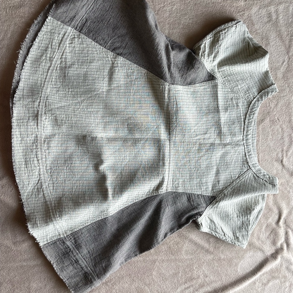 We The Free Grey and White Top